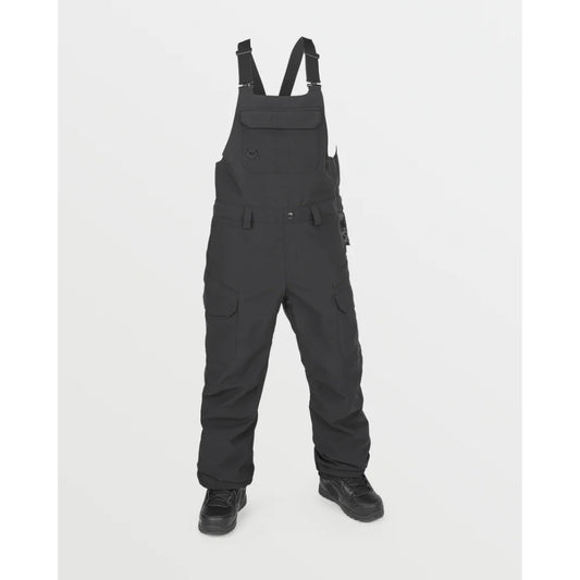 The Volcom Creston 3D Stretch Women's Bib Overalls 2025 in Black
