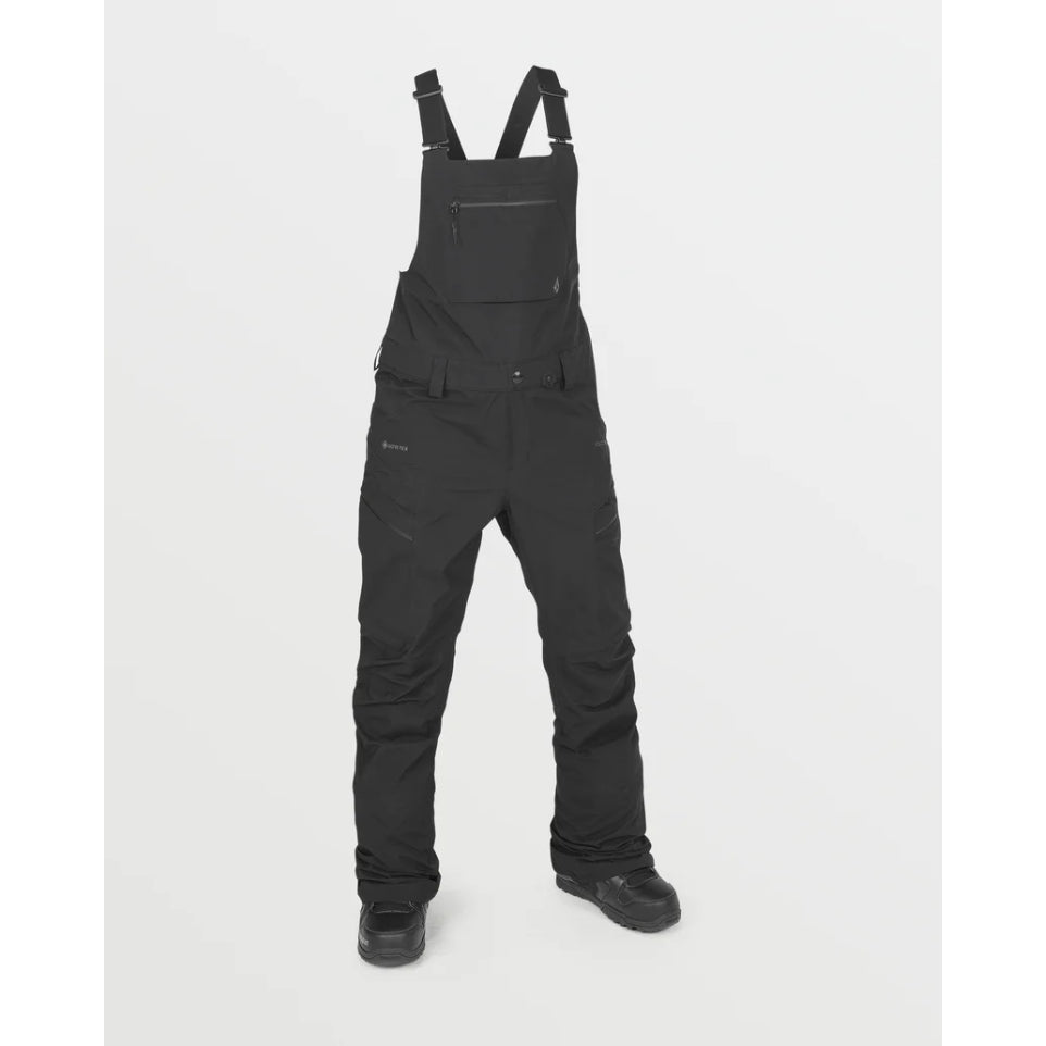 The Volcom Elm Stretch Gore Women's Bib Overalls 2025 in Black