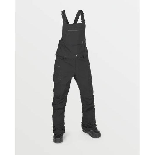 The Volcom Elm Stretch Gore Women's Bib Overalls 2025 in Black
