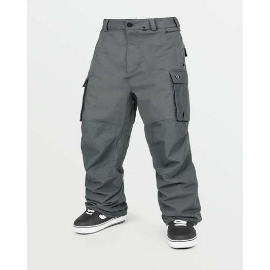 The Volcom Nwrk Baggy Men's Snow Pants 2025 in Charcoal