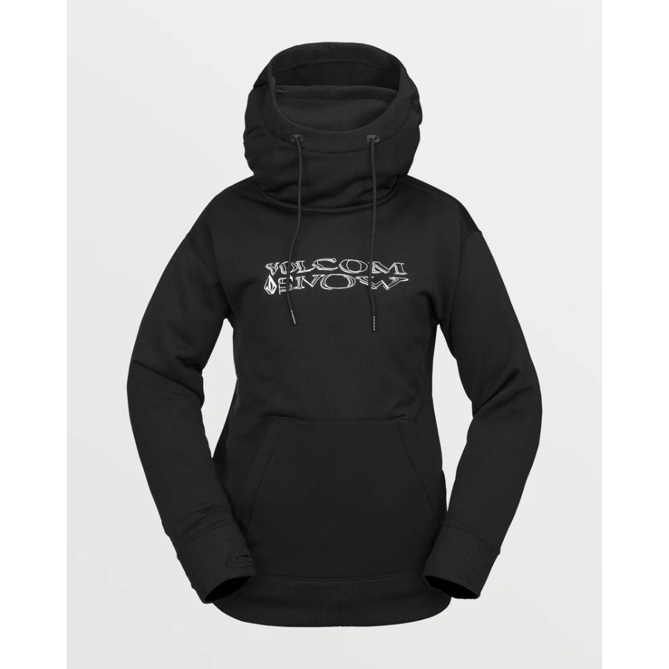 The Volcom Riding Hydro Women's Hoodie 2025 in Black