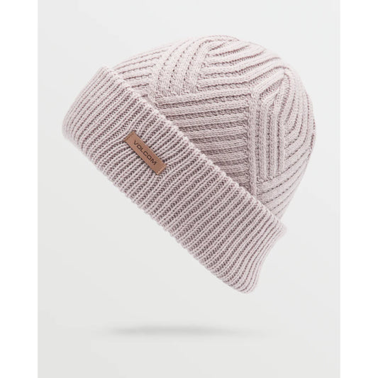 The Volcom Stone Knit Beanie 2025 in Adobe