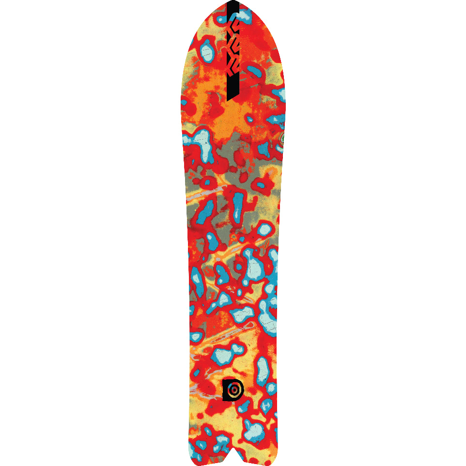 The 2026 K2 Tree Splitter Base Unisex Snowboard in orange
