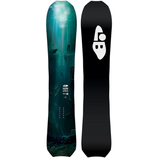 The 2026 Lib Tech Orca Men's Snowboard in blue