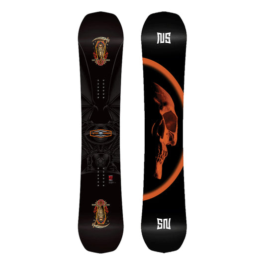 The 2026 Never Summer Easy Rider Men's Snowboard in black