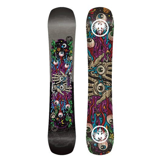The 2026 Never Summer Llama Men's Snowboard in black