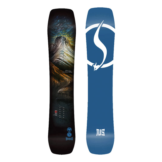 The 2026 Never Summer Nokhu Men's Snowboard in black