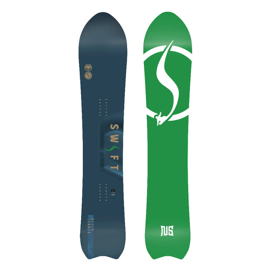 The 2026 Never Summer Swift Men's Snowboard in  blue