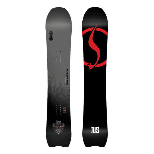 The 2026 Never Summer Valhalla Men's Snowboard in black