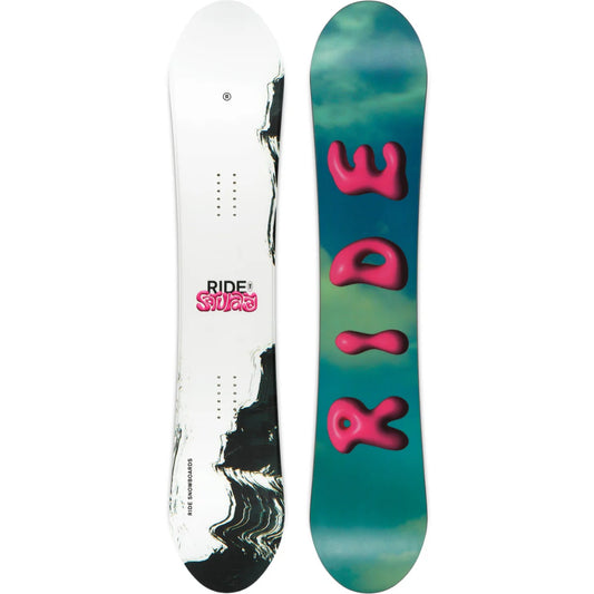 The 2026 Ride Saturday Women's Sowboard in white