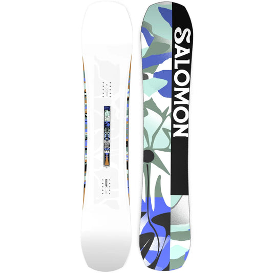 The 2026 Salomon Rumble Fish Women's Snowboard in white