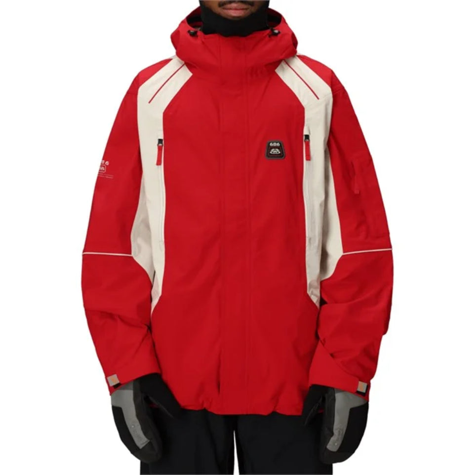 The 686 2002 X3 Shell Men's Jacket in True Red