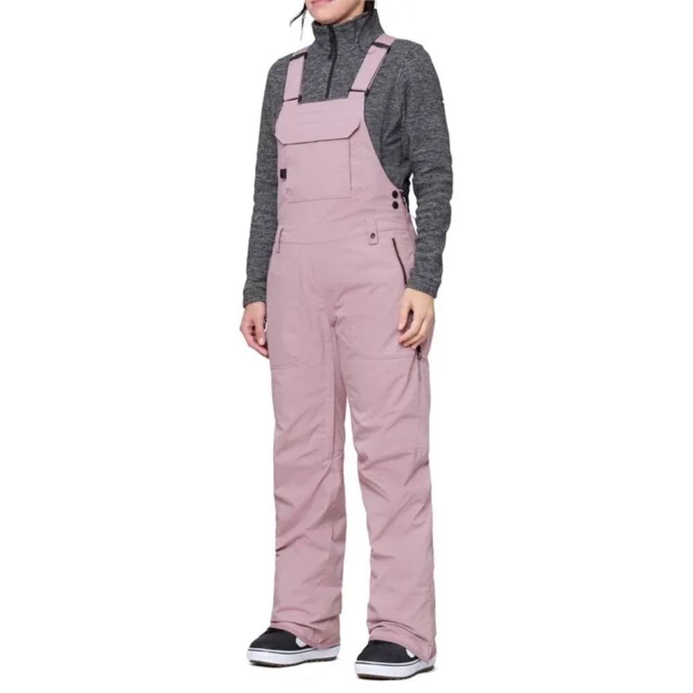The 686 Black Magic Women's Bib Overalls 2024 Dusty Mauve