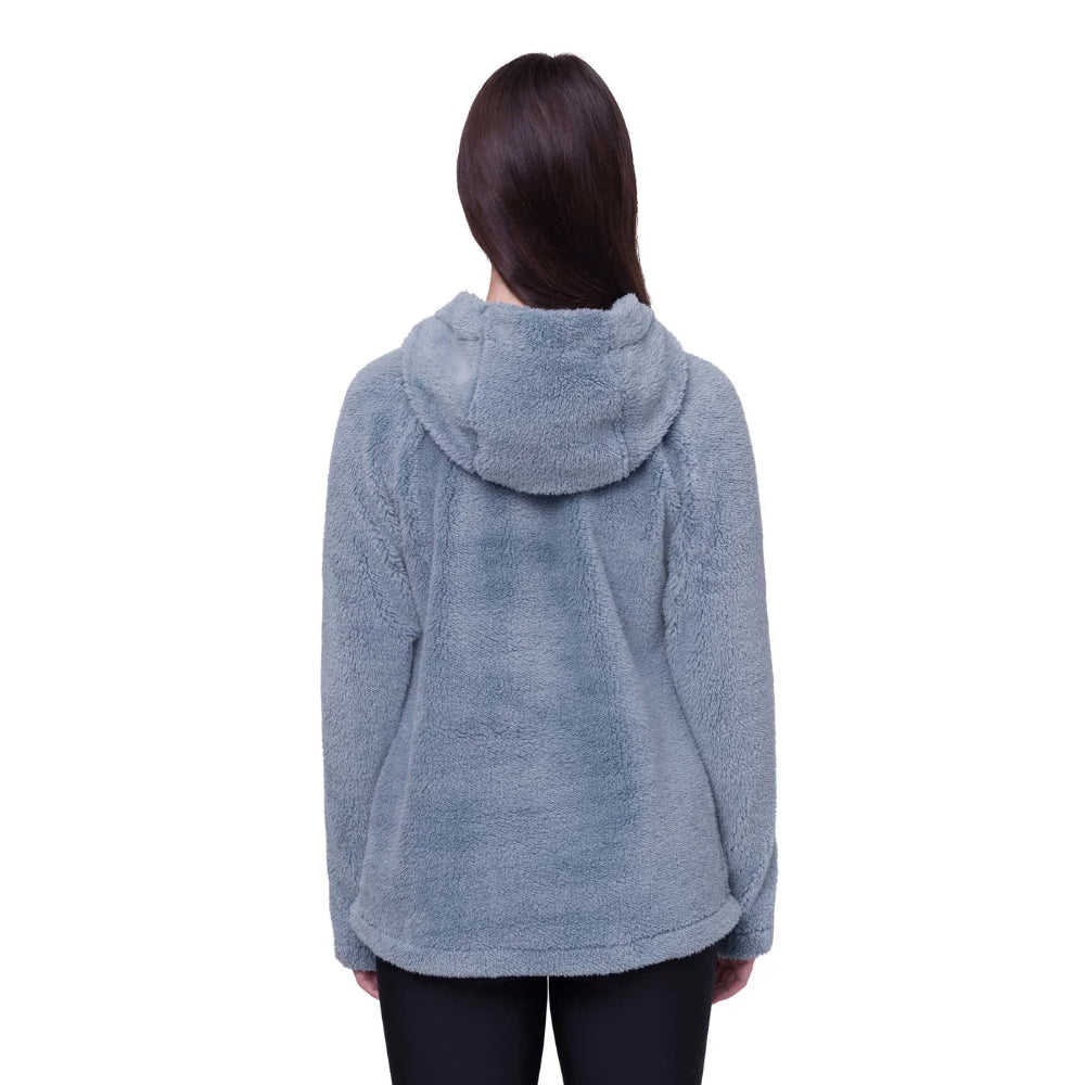 The 686 Hemlock Sherpa Fleece Women's Hoody 2024 in Steel Blue 2