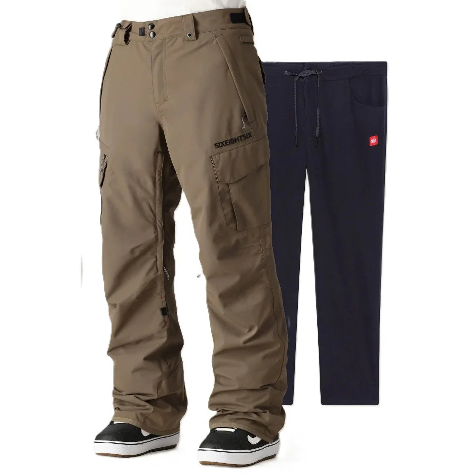 The 686 Smarty 3 In 1 Men's Cargo Pants in Tobacco