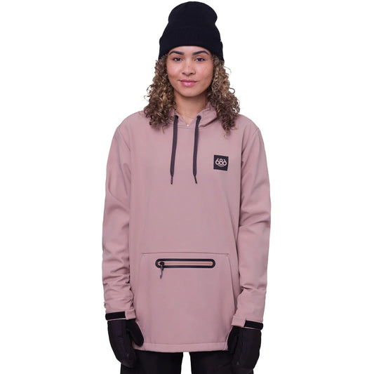 The 686 Waterproof Hoody Women's Jacket 2024 Dusty Mauve