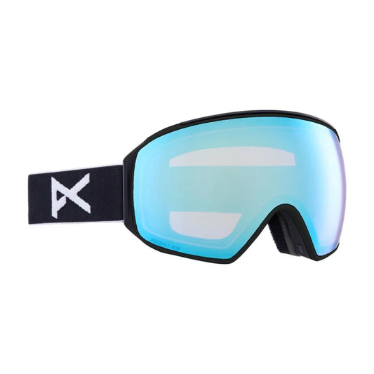 The Anon M4 Toric Low Bridge Fit Goggles 2023 in Black Perceive Variable Blue