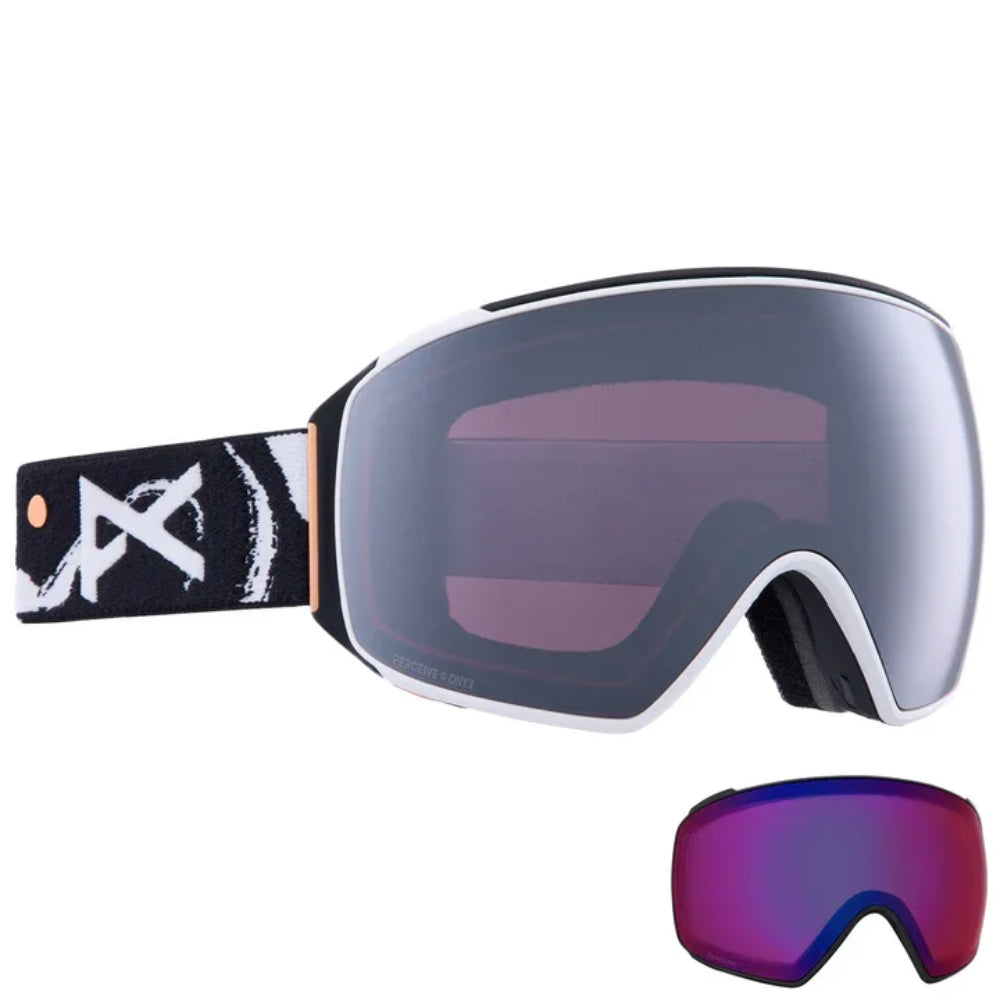 The Anon M4 Toric Low Bridge Fit Goggles 2023 in Familytree Perceive Sun Onyx