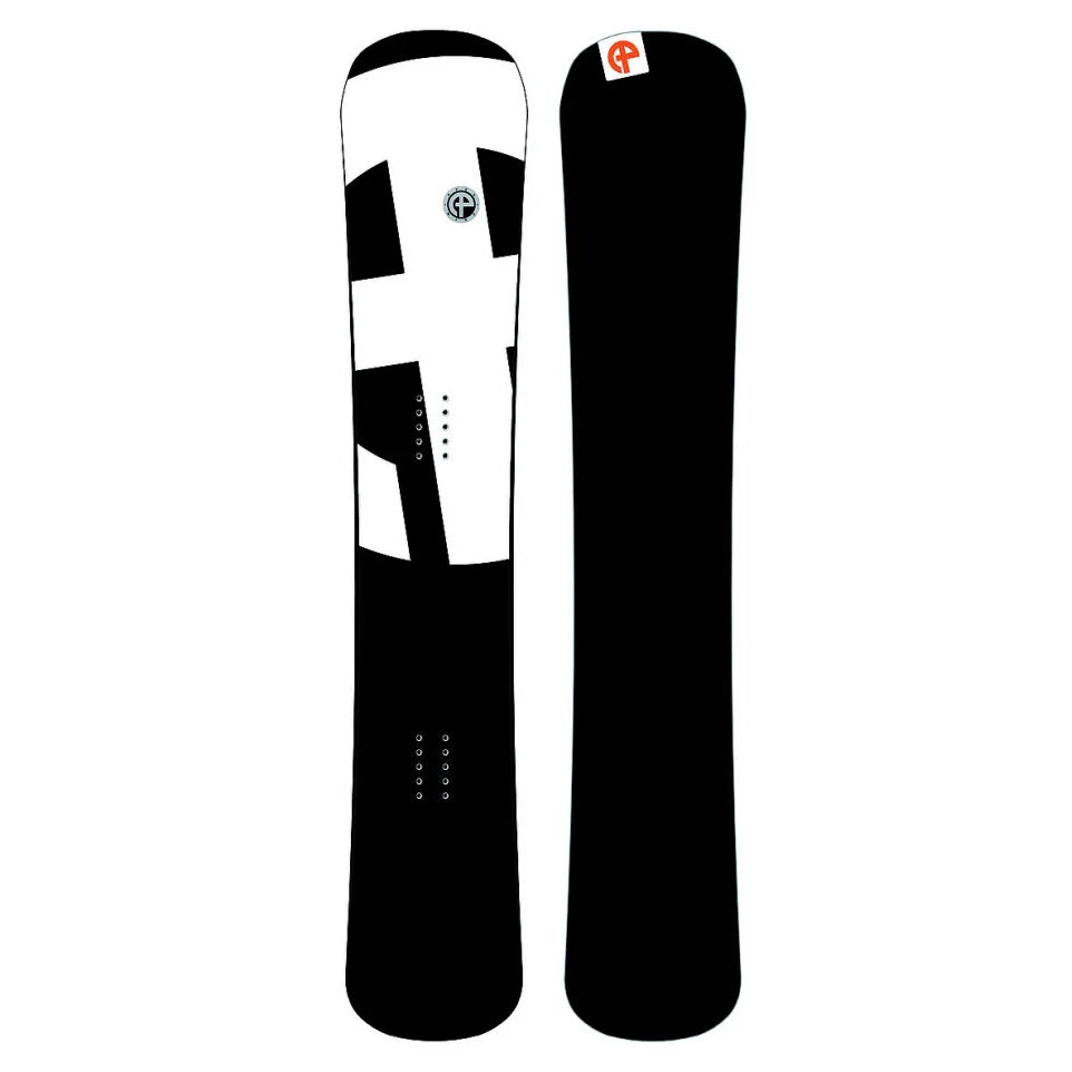 The Apex Prime Snowboard 2025 in Black White