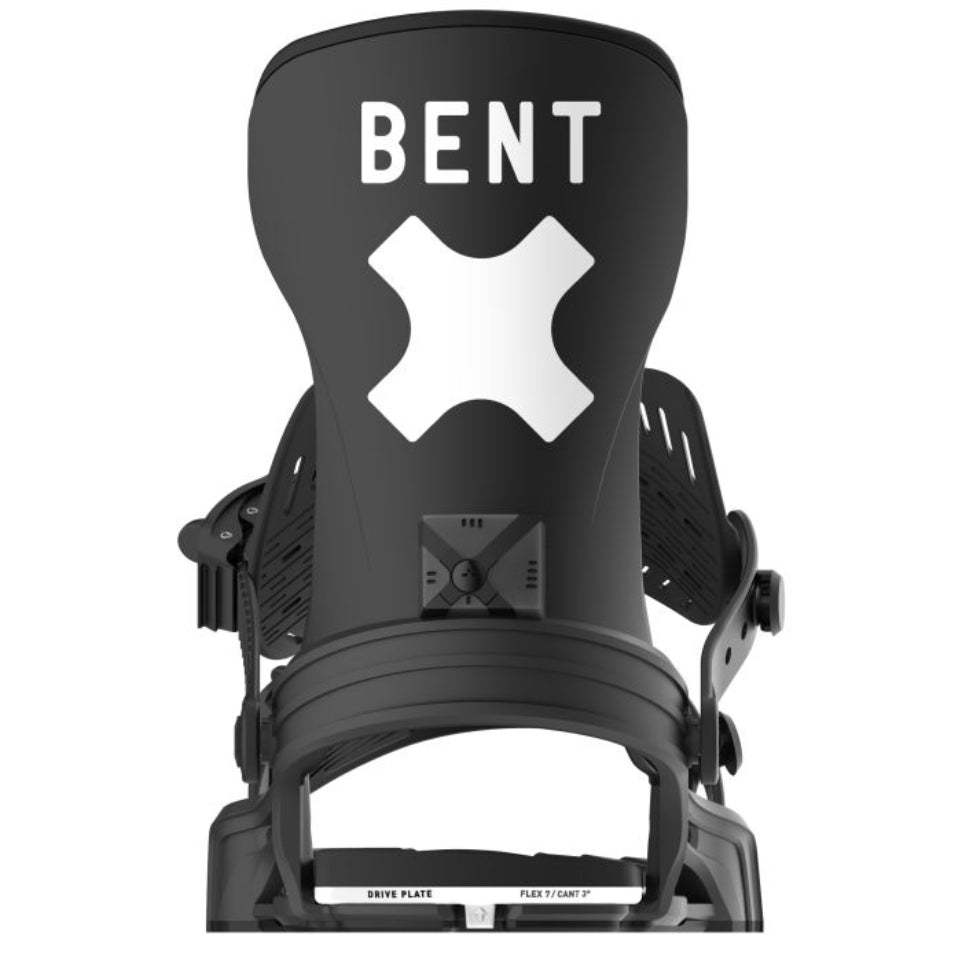 The Bent Metal Axtion Men's Snowboard Bindings 2025 in Black Back