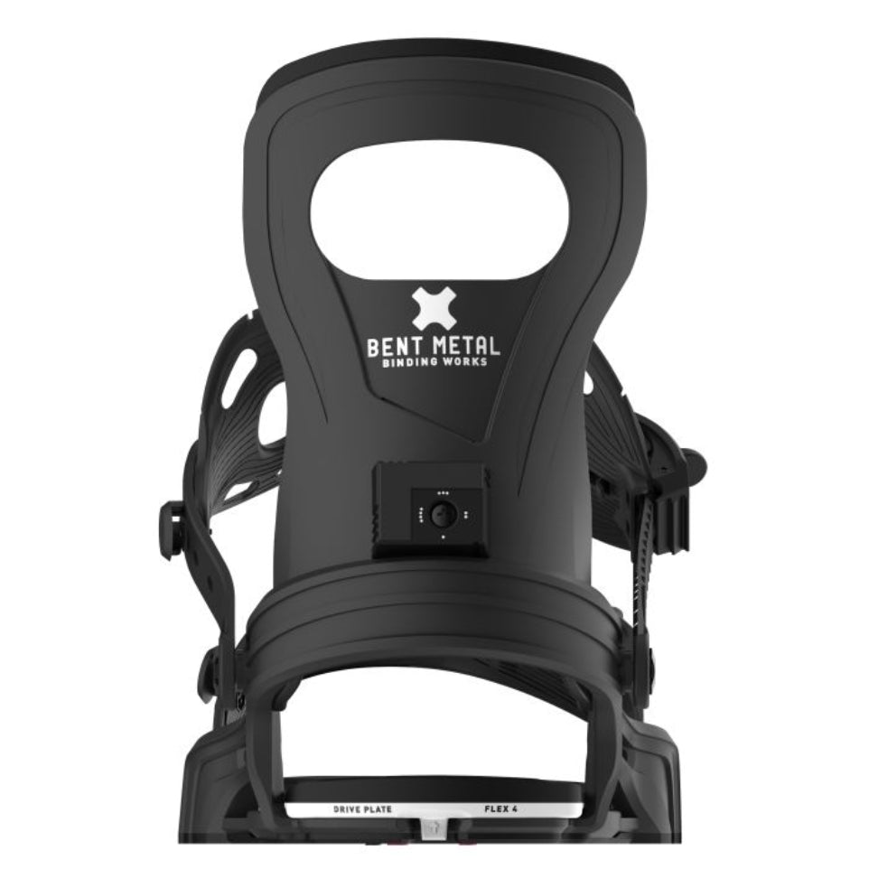 The Bent Metal Bolt Men's Snowboard Bindings 2025 in Black Back