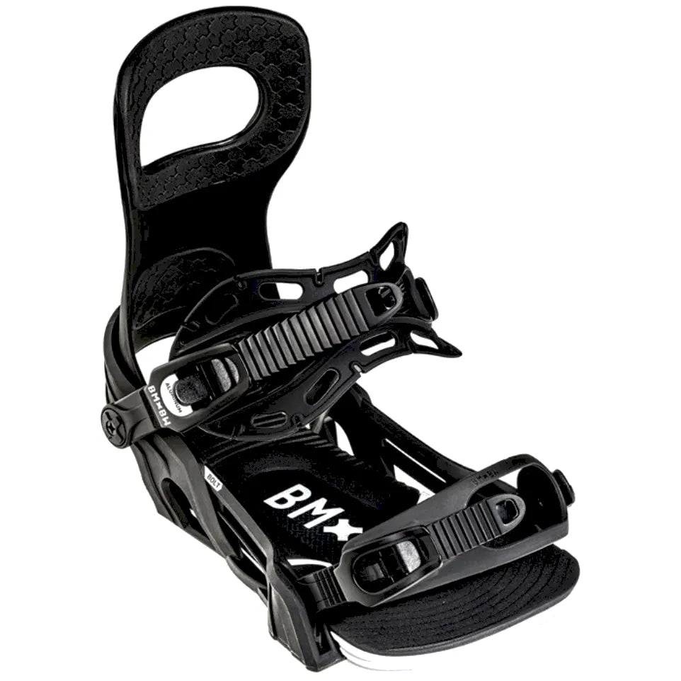 The Bent Metal Bolt Men's Snowboard Bindings 2026 in Black front