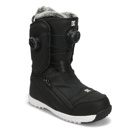 The DC Mora Women's Snowboard Boots 2025 in Black White