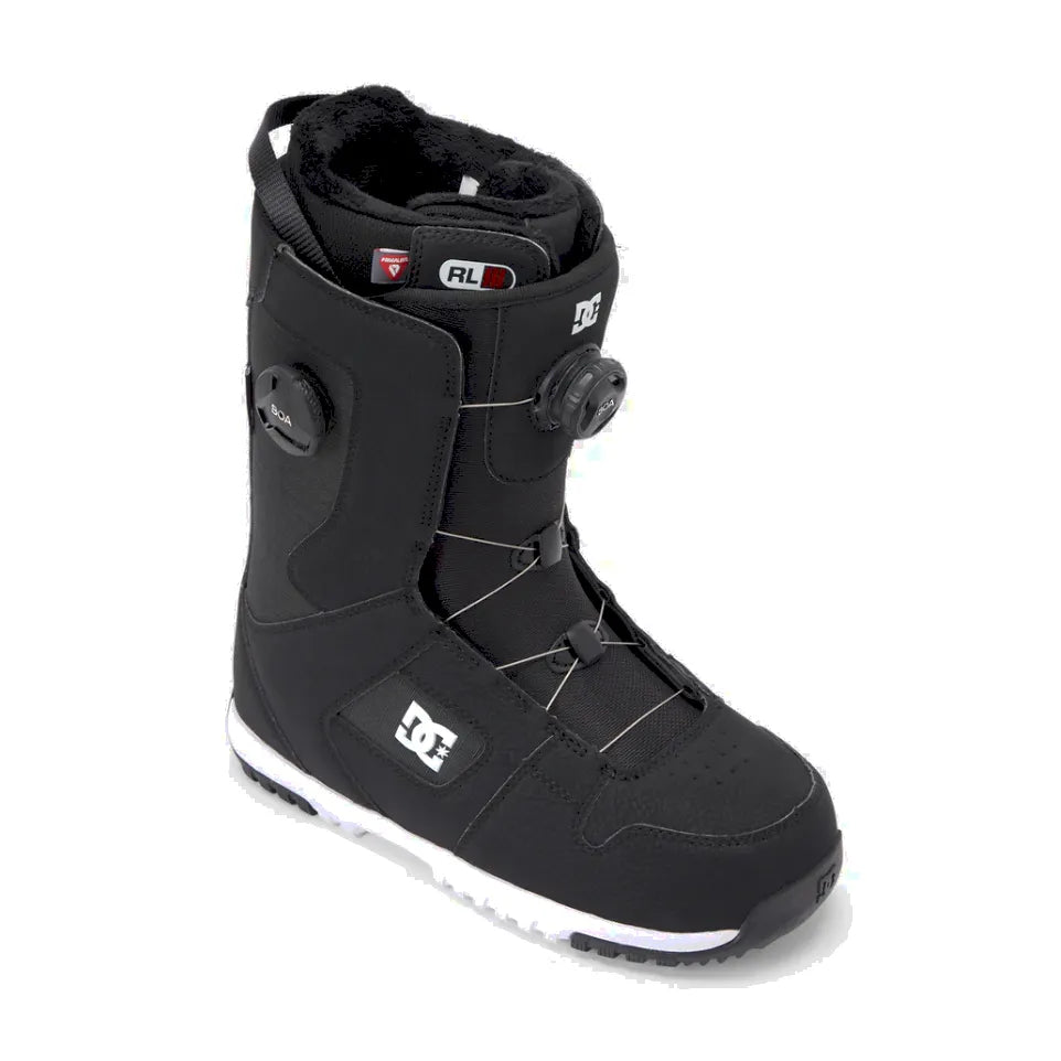The DC Phase Boa Pro Men's Snowboard Boot 2026 in Black White