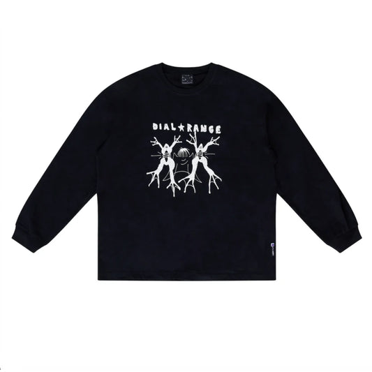 The Dialrange Frog Long Sleeve Men's T-Shirt 2025 in Black