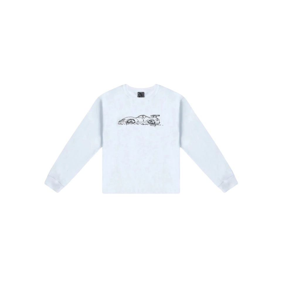 The Dialrange Spoiler Men's Long Sleeve T-Shirt 2026 in White