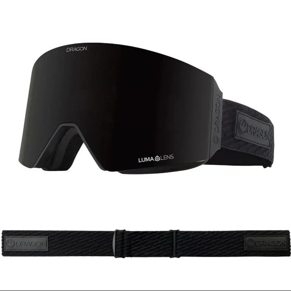 The Dragon RVX OTG Magnetic Goggles 2023 in Midnight Goggle Lumalens Midnight & Lumalens Amber