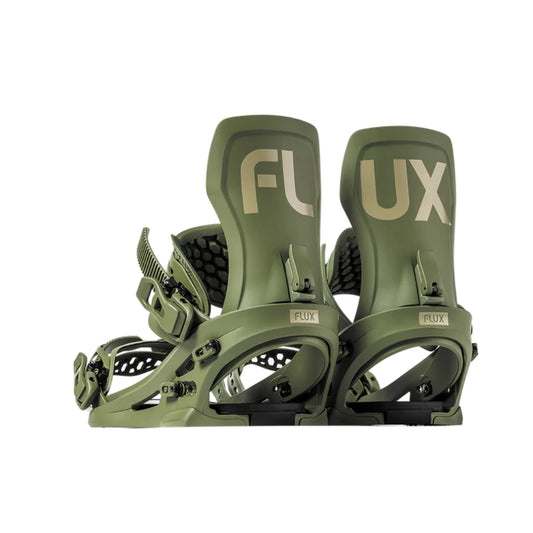 The Flux XF Snowboard Bindings 2025 in Olive