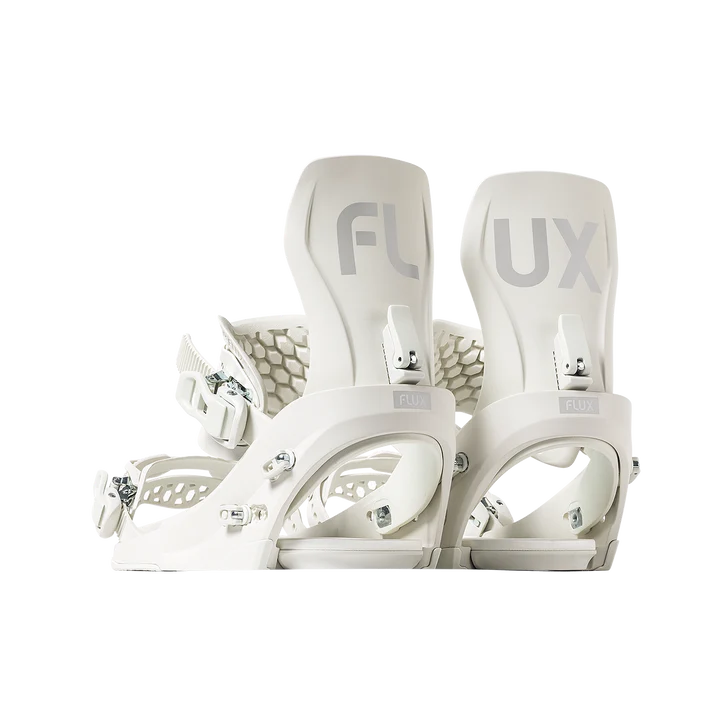 The Flux CV Snowboard Bindings 2025 in Off White