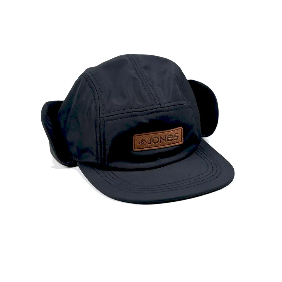 The Jones Denali Recycled Fleece Earflap Cap 2026 in Stealth Black