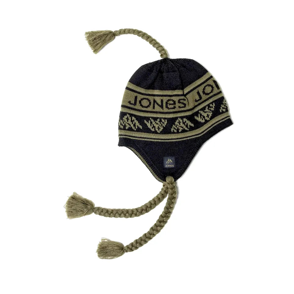 The Jones Inaki Recycled Beanie 2026 in Stealth Black