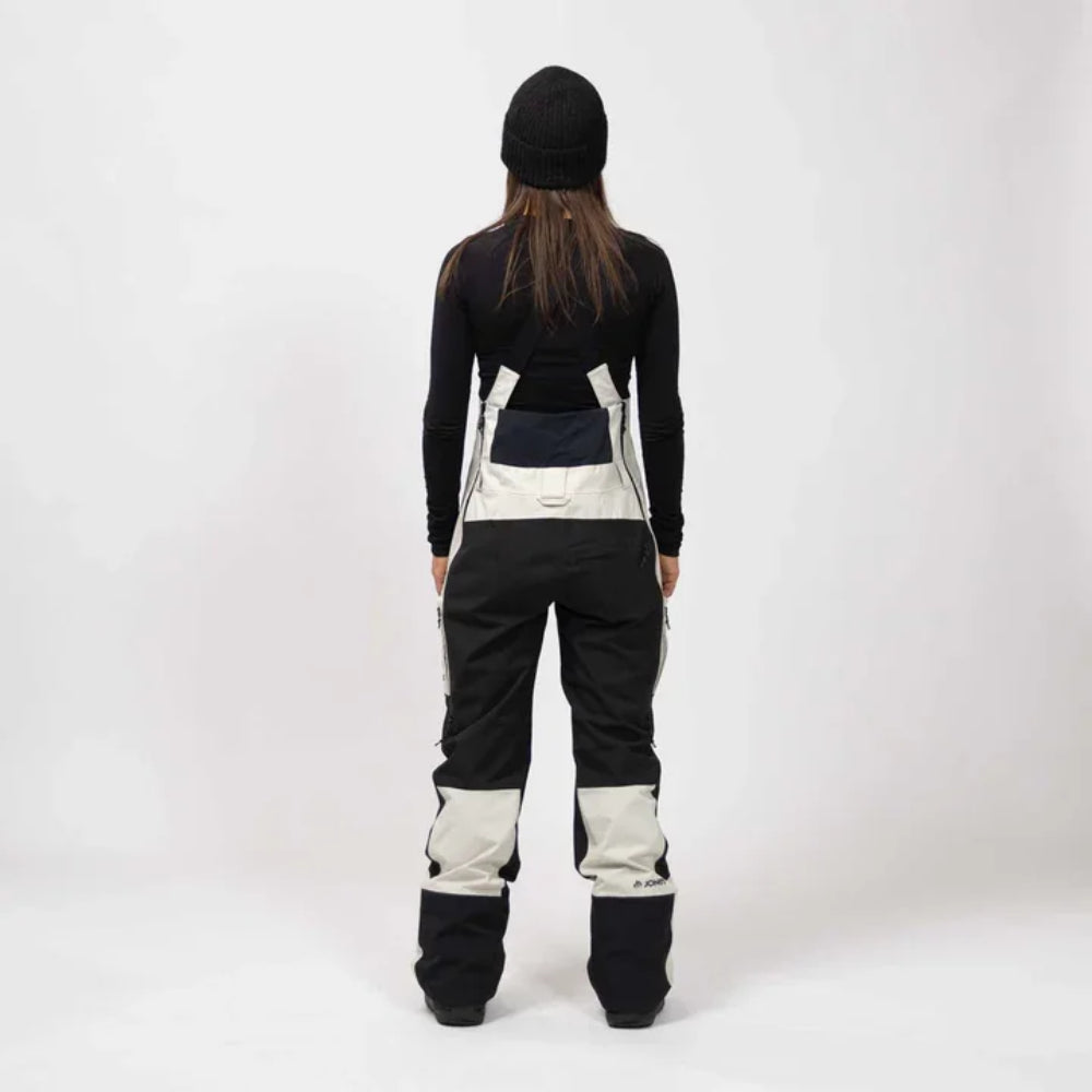 The Jones MTN Surf Recycled Women's Bib Overall 2024 in Mineral Grey 2