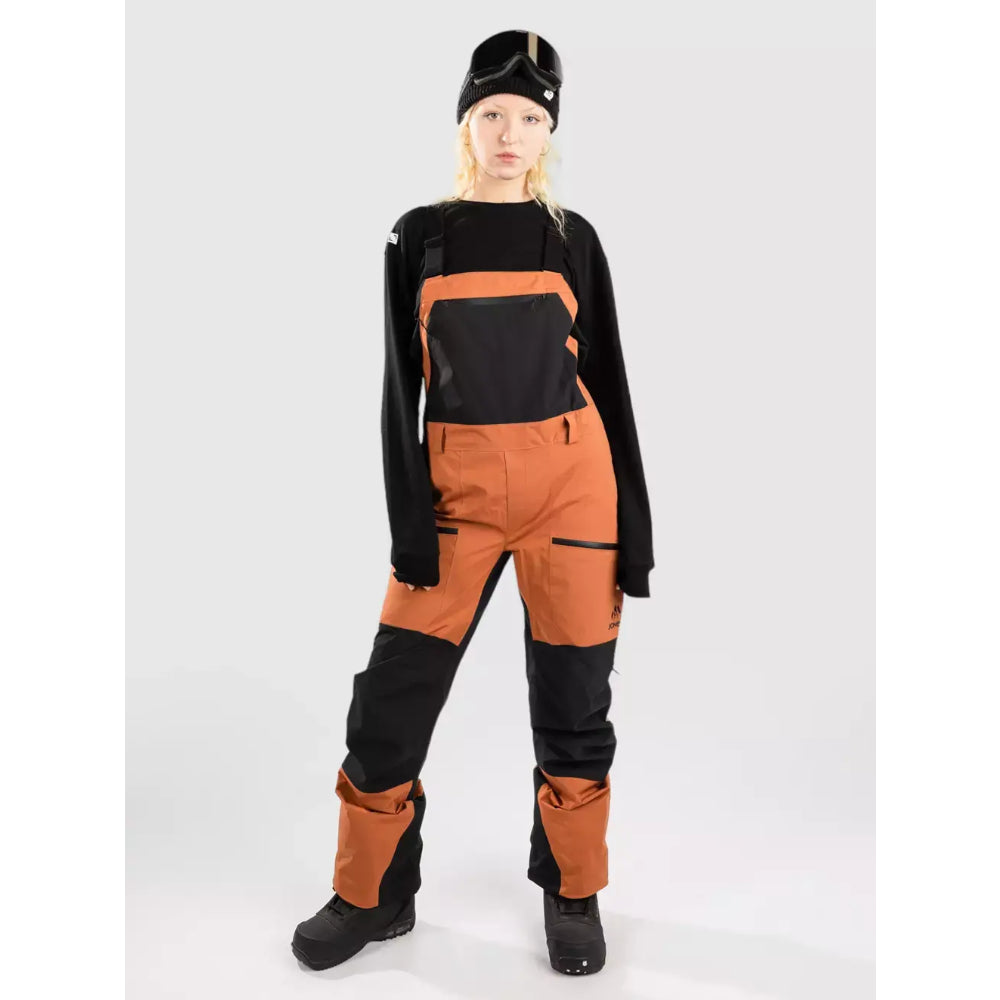 The Jones MTN Surf Recycled Women's Bib Overall 2024 in Terracotta 1