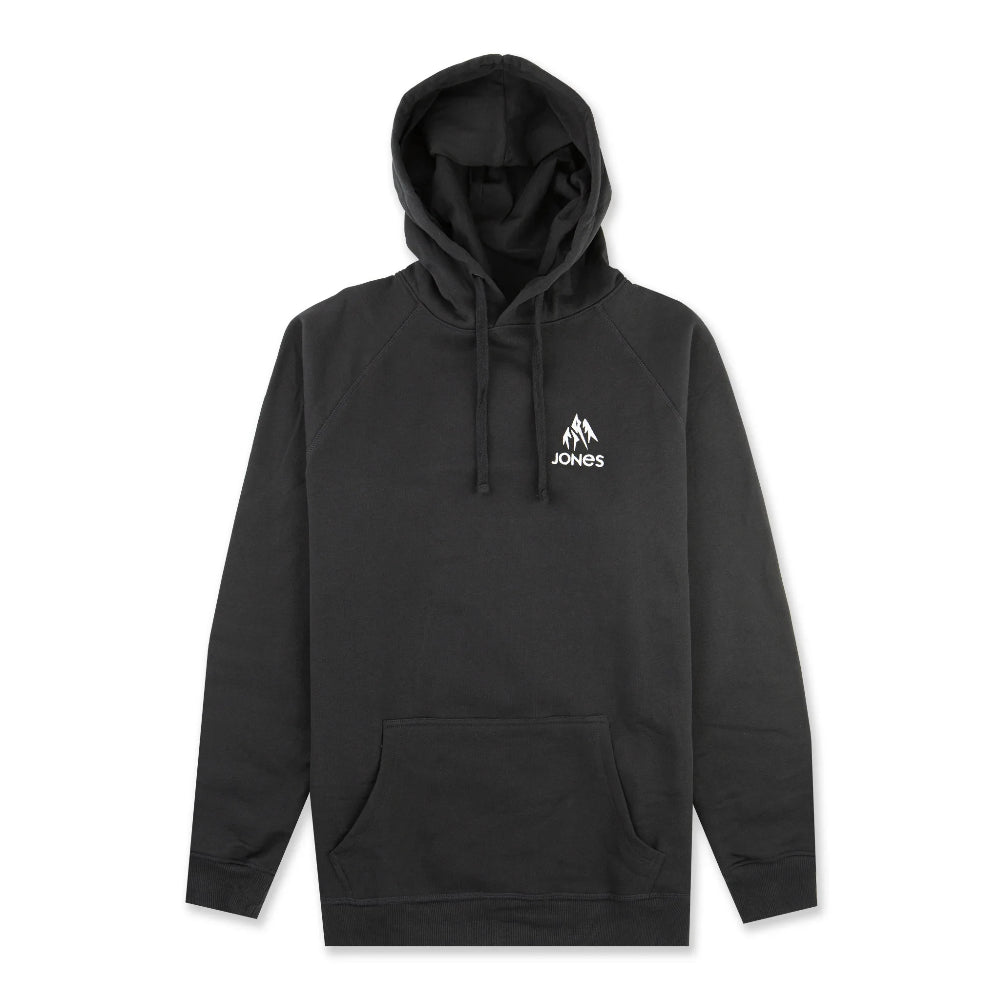 The Jones Truckee Men's Organic Cotton Hoodie 2024 in Black