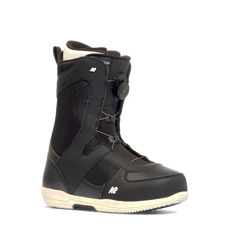 The K2 Belief Women's Snowboard Boots 2026 in Black