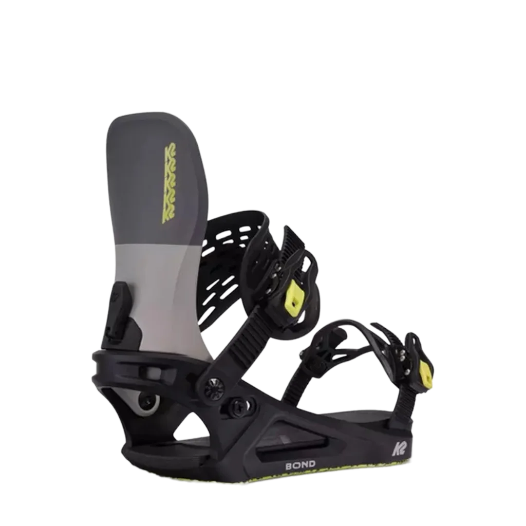 The K2 Bond Men's Snowboard Bindings 2025 in Grey