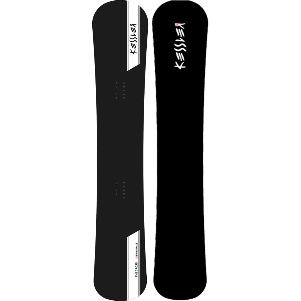 The Kessler Cross Black Snowboard 2025 in Black