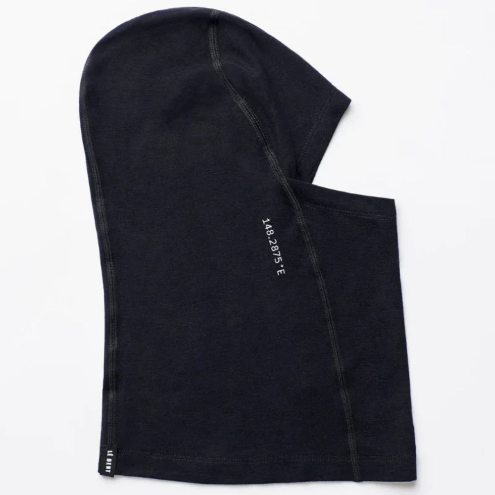 The Le Bent Core Midweight Kid's Balaclava 2023 in Black
