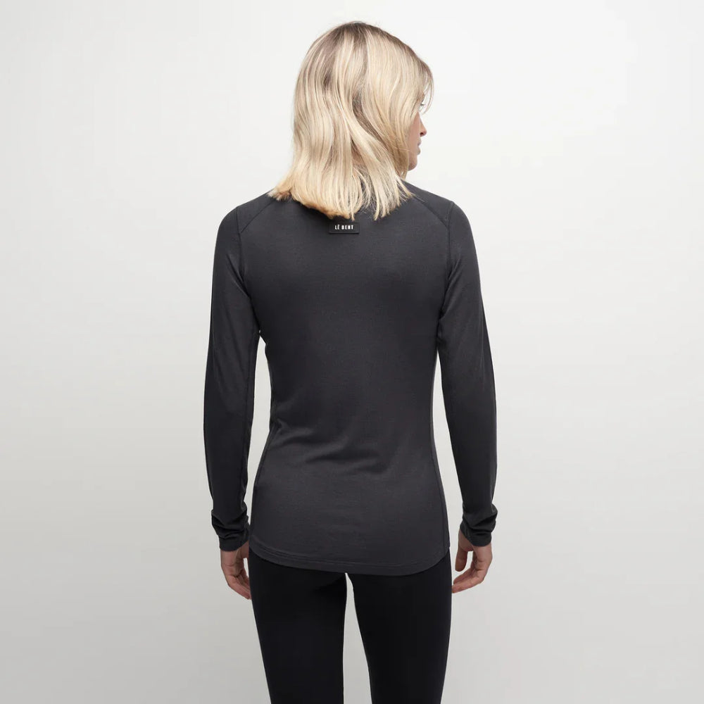 The Le Bent Core Midweight Women's Thermal Crew 2023 in Dark Cloud 2