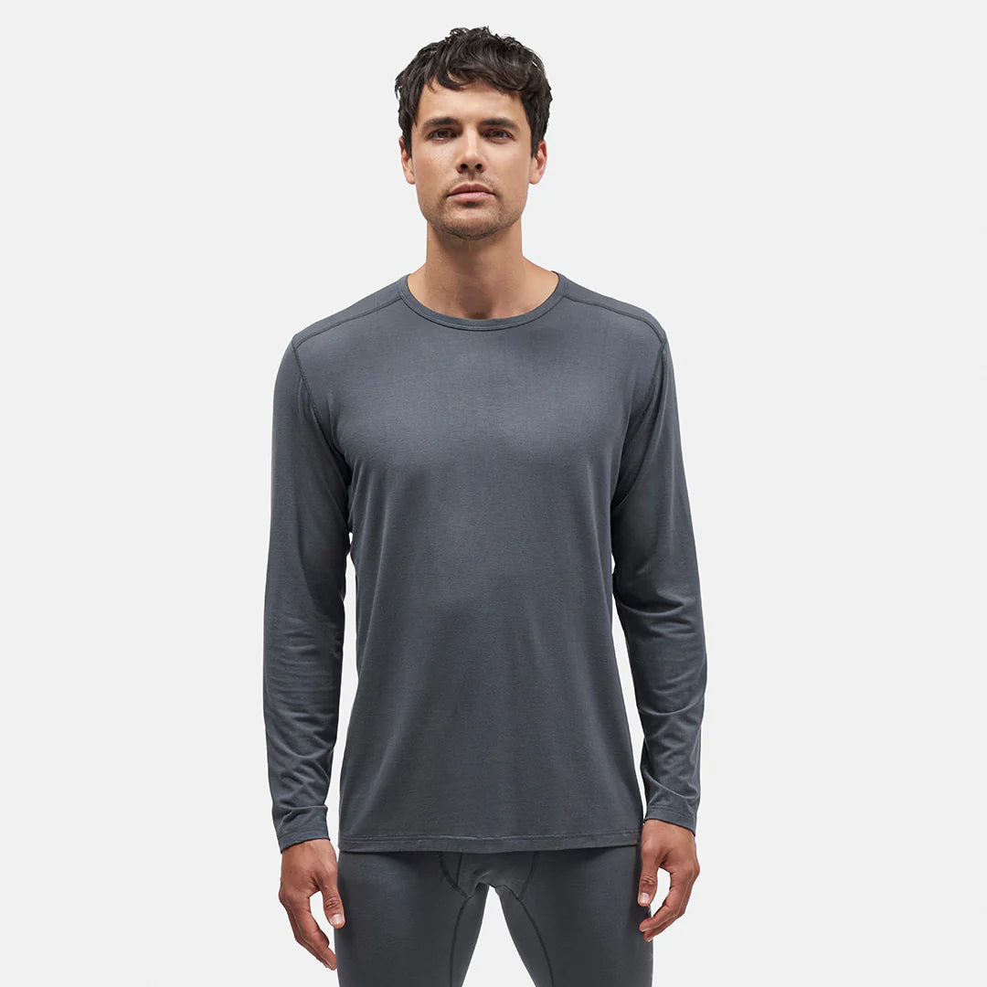 The Le Bent Mens Lightweight Men's Thermal Crew 2023 in Grey