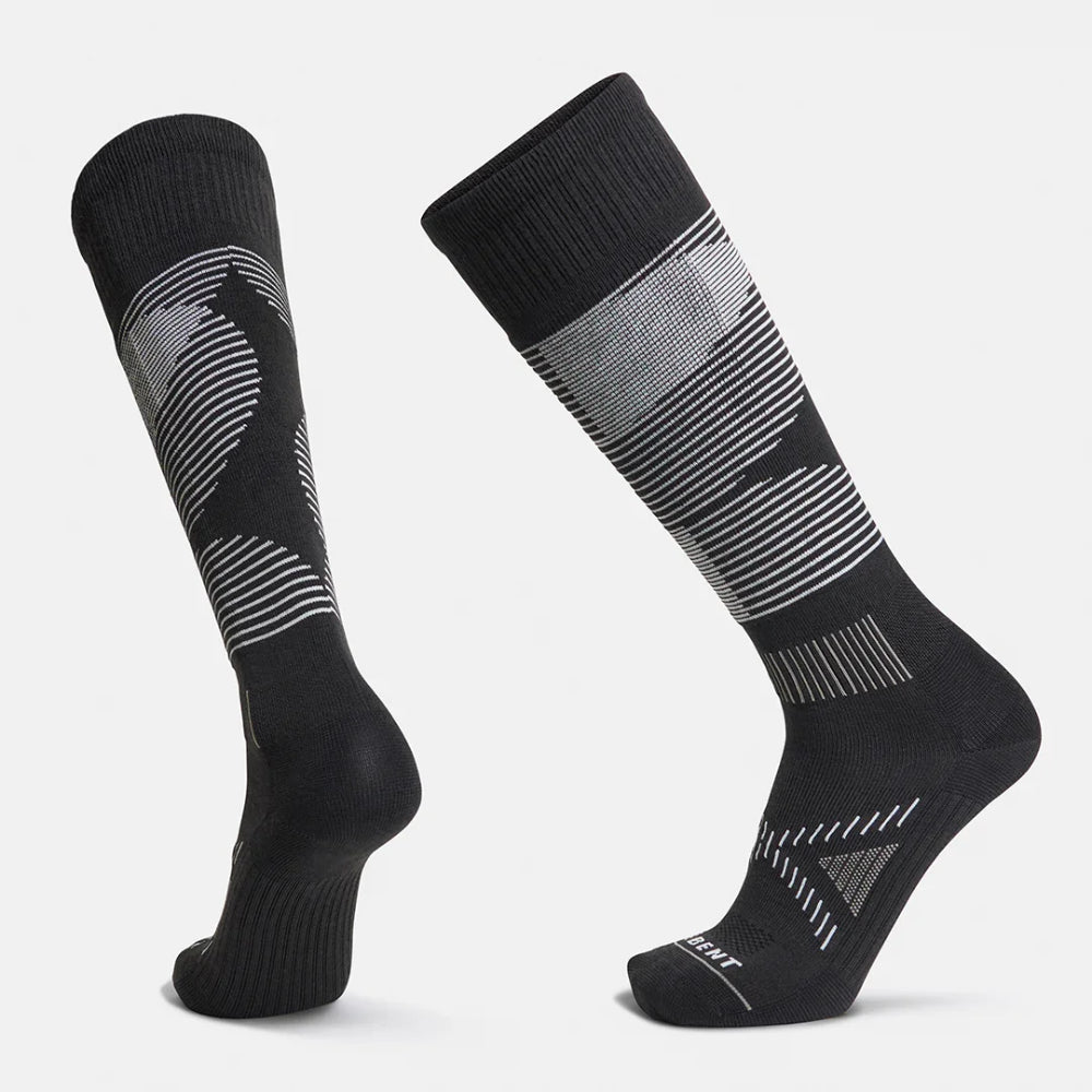 The Le Bent Shred Targeted Cushion Snow Socks 2024 in Black