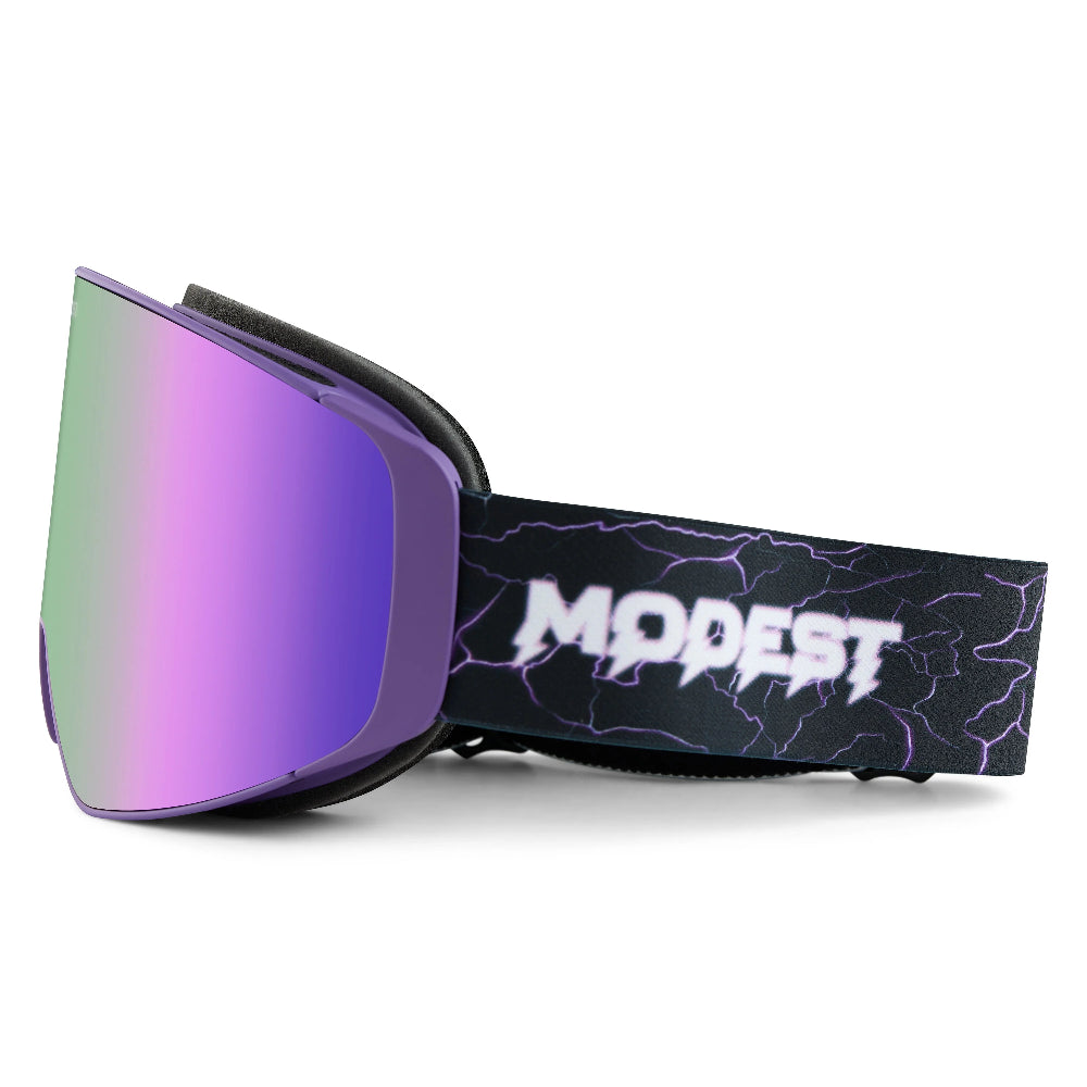 The Modest Mage 2.0 Goggles 2025 in Purple Lightning