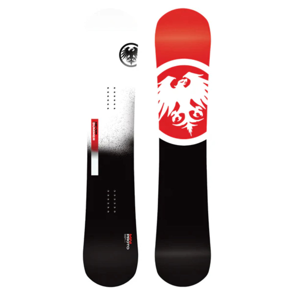 The Never Summer Mini Proto Kids Snowboard 2025