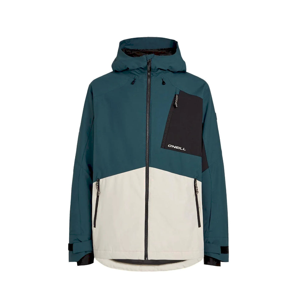 The O'Neill Hammer Block Men's Jacket 2025 in Alma Steel Colorblock