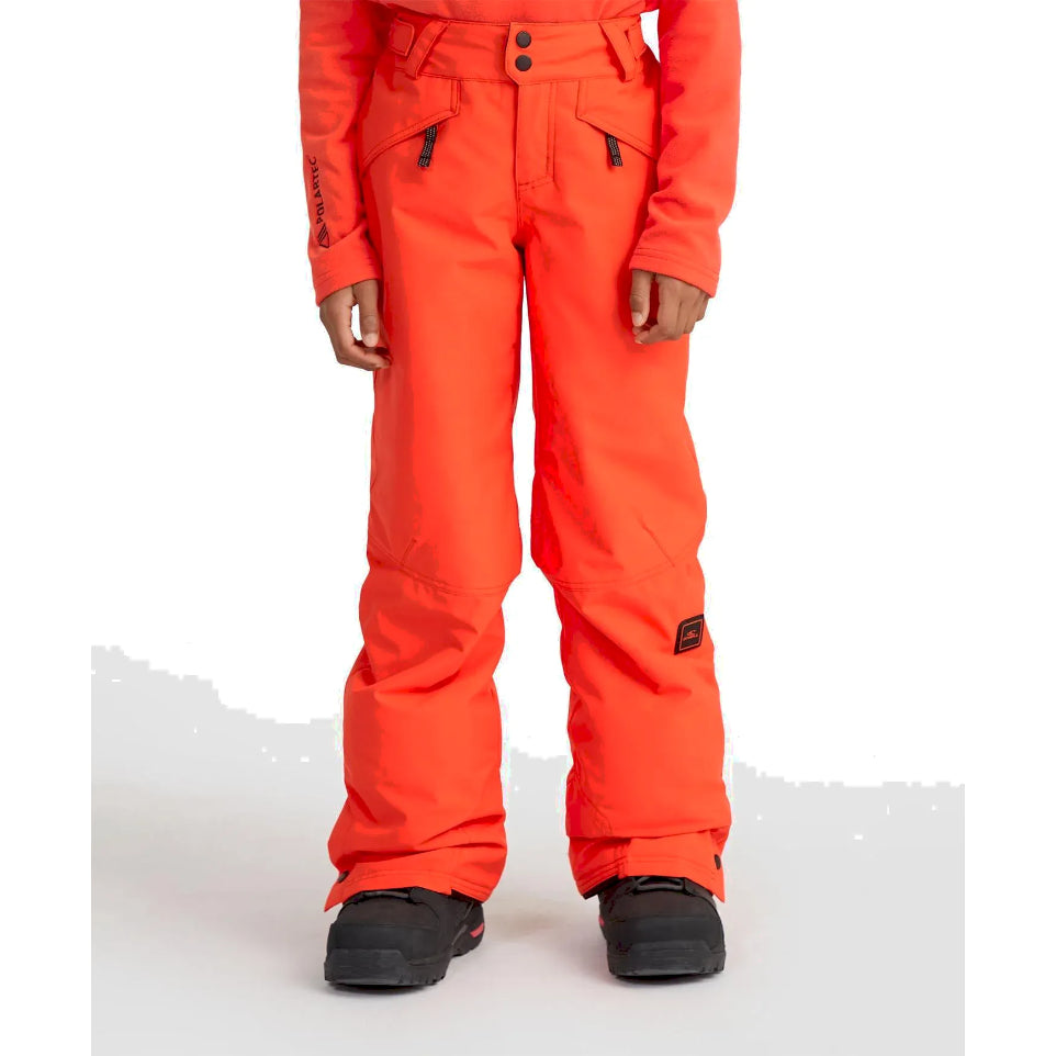 The O'Neill Hammer Boy's Snow Pants 2025 in Paprika Flame
