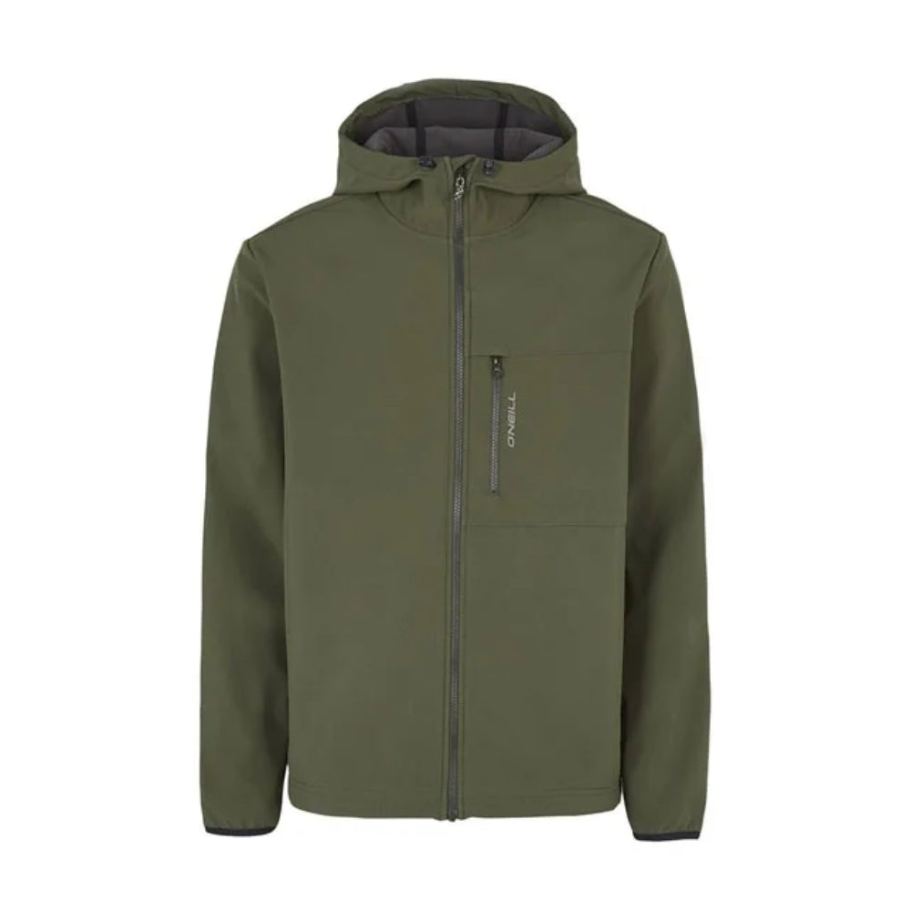 The O'Neill Trvlr Series Softshell Jacket 2024 in Forest Night